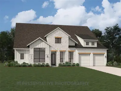 New construction Single-Family house 1005 Twisted Tarpley Ln, Georgetown, TX 78628 plan Verona Plan - image