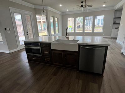 Other Interior Picture with Similar Views from the Kitchen Open to the Living Area Built by Tx Best Home Builders.