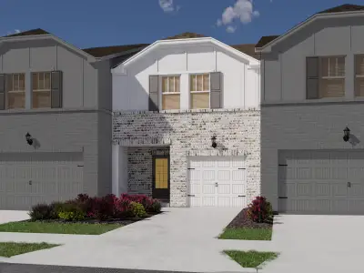 New construction Townhouse house 3348 Brooks Lake Dr, Loganville, GA 30052 plan Amber - image
