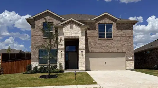 New construction Single-Family house 105 Hugo Ct, Rhome, TX 76078 plan Redrock - image