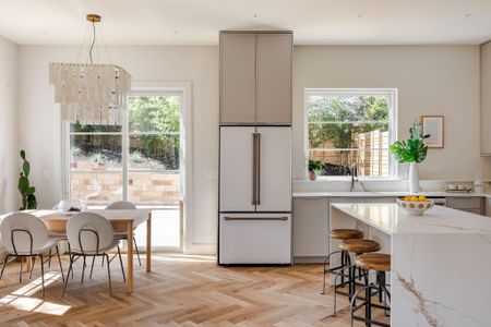 Kitchen and dining area.