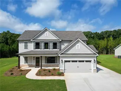 New construction Single-Family house 345 Weslyn Dr, Social Circle, GA 30025 plan (GA)Hayden A.1 2 Front Entry - image