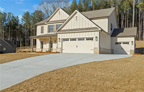 New construction Single-Family house 1175 Cherry Bark Ct, Loganville, GA 30052 plan (GA)The Hayden | Front Entry - image