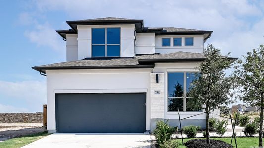 New construction Single-Family house 736 Athabaska Trl, New Braunfels, TX 78130 plan 2407E - image
