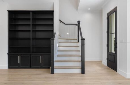 Custom Shelving and Entry