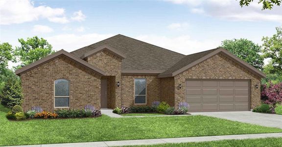 New construction Single-Family house 420 Basalt Dr, Azle, TX 76020 Hampton II- photo 0