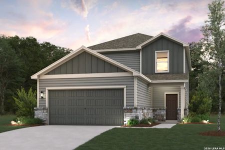 New construction Single-Family house 9947 Chavaneaux Lndg, San Antonio, TX 78221 plan Eleanor - 2396 - image