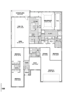 New construction Single-Family house 11404 Jackloe St, Fort Worth, TX 76052 plan 1688 - image 4