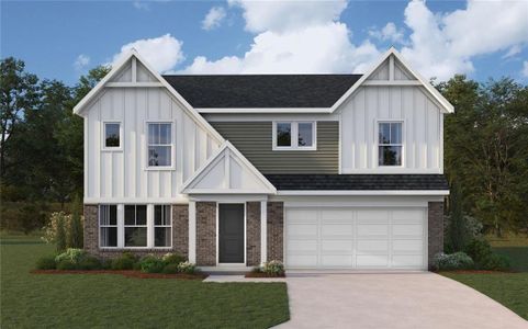 New construction Single-Family house 198 Warrior Ct, Hoschton, GA 30548 plan Jensen - image