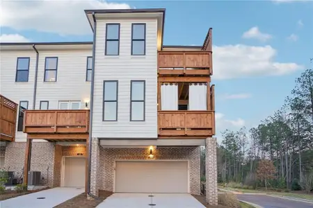 New construction Townhouse house 140 Iveybrooke Ln, Unit 75, Alpharetta, GA 30009 plan The Benton I - image
