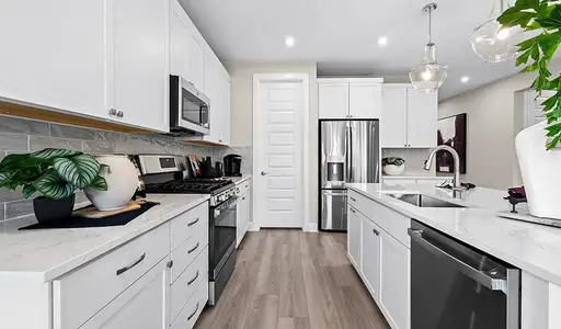 Stainless steel features in Kitchen - Representative Photo