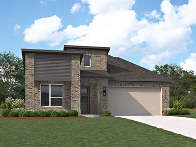 New construction Single-Family house 12030 Grassy Bend Dr, Mont Belvieu, TX 77523 plan Moretti - image