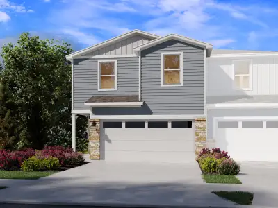 New construction Townhouse house 135 Calcite Rd, Unit 1, Kyle, TX 78640 plan The Waterloo (175E) - image
