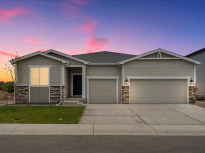 The Granby floorplan exterior image taken at a Meritage Homes community in Northern Colorado.