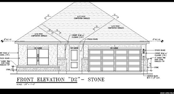 New construction Single-Family house 3211 Tripp Trce, San Antonio, TX 78253 plan Young - image