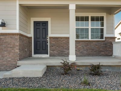 The Waterton floorplan exterior image taken at a Meritage Homes community in Commerce City, CO.