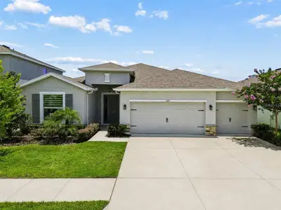 New construction Single-Family house 7629 Broad River Ave, Land O' Lakes, FL 34638 plan Hawthorne - image