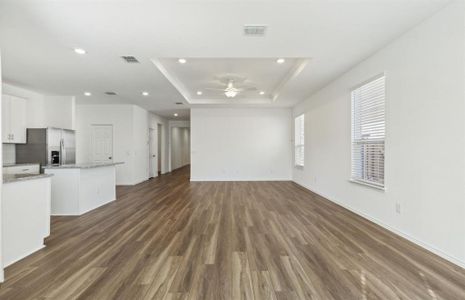 Spacious gathering room *real home pictured