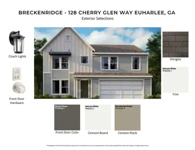 New construction Single-Family house 128 Cherry Glen Wy, Euharlee, GA 30120 plan Breckenridge - image