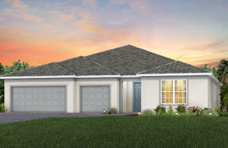 New construction Single-Family house 13465 Sw Vermillion Circle, Port Saint Lucie, FL 34956 Renown Estate- photo 0