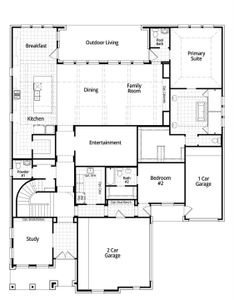 New construction Single-Family house 245 Jates Field Bnd, Liberty Hill, TX 78642 Varese Plan- photo 0