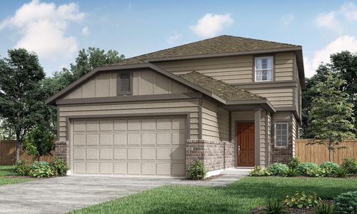 New construction Single-Family house 12832 Hornbill Ln, Manor, TX 78653 The Stonewall- photo 0