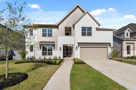 New construction Single-Family house 26222 Brilliant Beam Way, Hockley, TX 77447 Naples II- photo 0