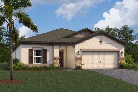 New construction Single-Family house 3150 Adams Cross Drive, Zephyrhills, FL 33540 Miranda- photo 0