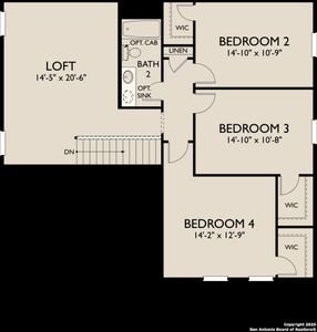 New construction Single-Family house 179 Desert Cactus, San Antonio, TX 78253 plan Jordan - image