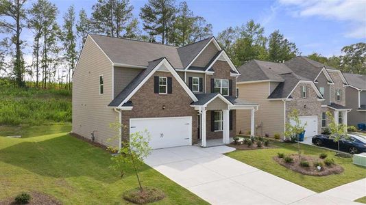 New construction Single-Family house 1681 Lacebark Elm Way, Lawrenceville, GA 30045 London- photo 0