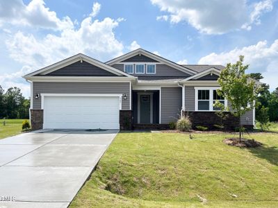 New construction Single-Family house 367 Fast Pitch Lane, Four Oaks, NC 27524 Allegheny- photo 0