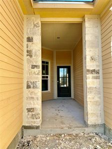 A private front entrance tucks away your solid wood front door.