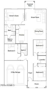 New construction Single-Family house 4639 E Amethyst Ln, San Tan Valley, AZ 85143 plan Hadley Plan 3470 - image