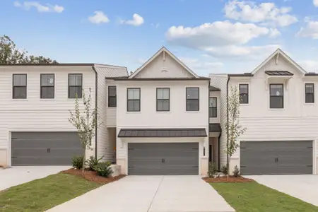 New construction Townhouse house 7497 Clover Ln, Flowery Branch, GA 30542 plan Sierra - image