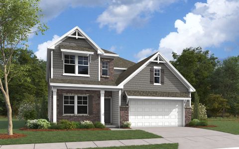 New construction Single-Family house 5070 Puddle Pond Rd, Indian Trail, NC 28079 plan Bellwood - image