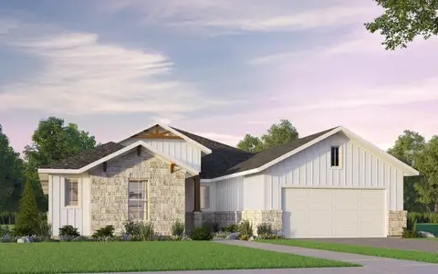 New construction Single-Family house 203 Olive Blossom Trl, San Marcos, TX 78666 Spelman- photo 0