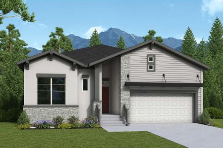 New construction Single-Family house 6590 Arabesque Lp, Colorado Springs, CO 80924 plan The Lanewood - image
