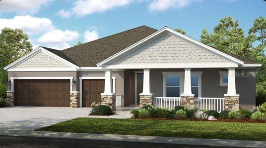 New construction Single-Family house 2471 Overfalls Pl, Wesley Chapel, FL 33543 Sunset- photo 0