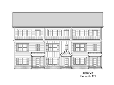 New construction Single-Family house 247 Ben Hill Dr, Unit 121, Cane Ridge, TN 37013 plan Belair 22' - image