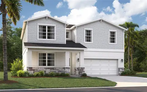 New construction Single-Family house 6036 Cliffbow Lp, Leesburg, FL 34748 plan Linden - image