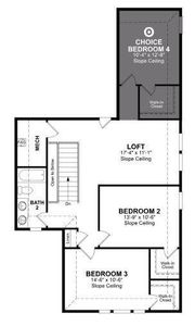 Beazer Homes Churchill Lantana Floorplan.