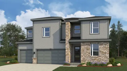 New construction Single-Family house 4962 Jolity Ct, Castle Rock, CO 80104 plan Sunset - image