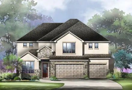 New construction Single-Family house 3041 Bristow Park, Bulverde, TX 78163 plan Bowman - image