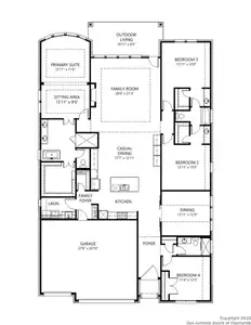 New construction Single-Family house 1404 Specie Crk, San Antonio, TX 78260 plan Robertson - image