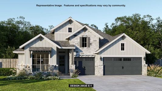 New construction Single-Family house 405 Fandango, Boerne, TX 78006 plan 2953E - image