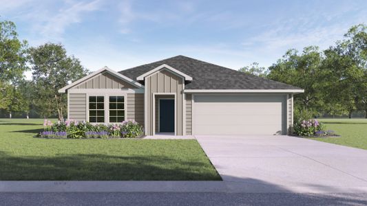 New construction Single-Family house 13320 Roughstock Way, Mustang Ridge, TX 78610 The Irvine- photo 0