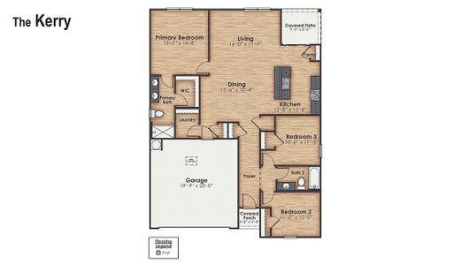 New construction Single-Family house 428 Driftwood Dr, Richlands, NC 28574 plan Kerry - image