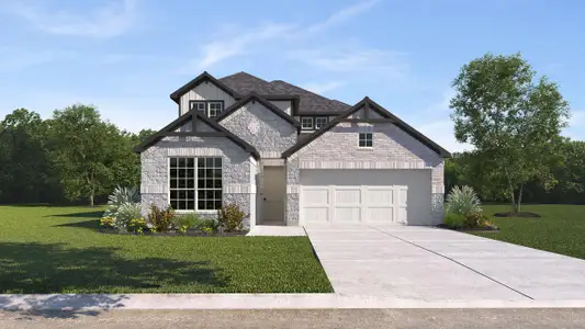 New construction Single-Family house 1913 Crooked Creek St, Leander, TX 78641 plan The Lincoln II - image