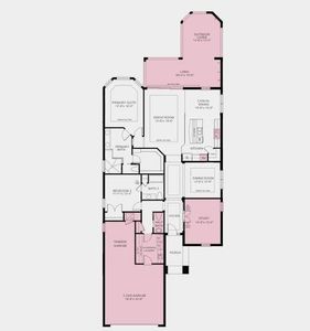 Structural options added include: Gourmet kitchen, tray ceiling package, pocket sliding glass door at gathering room, 8' interior doors, study, pre-plum for future laundry sink, line for future outdoor gas fireplace, outdoor kitchen rough-in, covered lanai, and tandem garage.