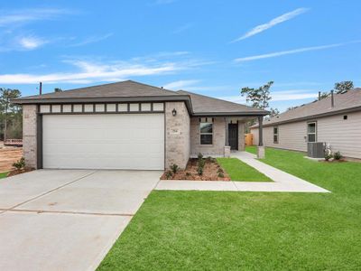 New construction Single-Family house 107 Sterling River Lane, Magnolia, TX 77354 Armstrong II- photo 0